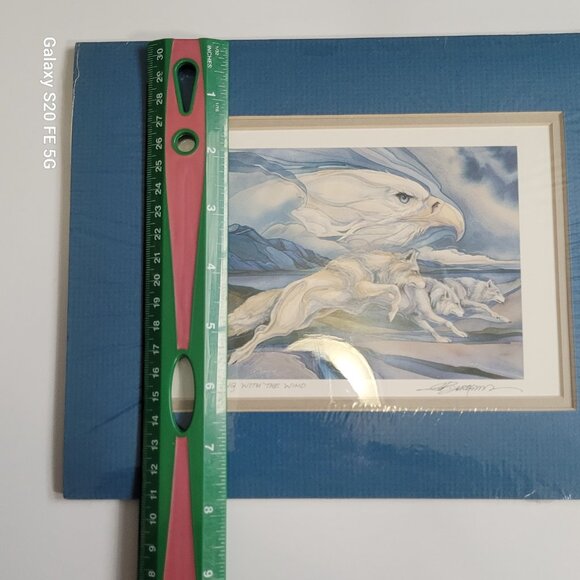 Dorothy Francis-YOUNG FISHERMAN Framed/Matted Arctic Inuit Art Print - Picture 4 of 10